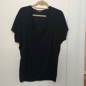 Silk Vince cowl neck blouse